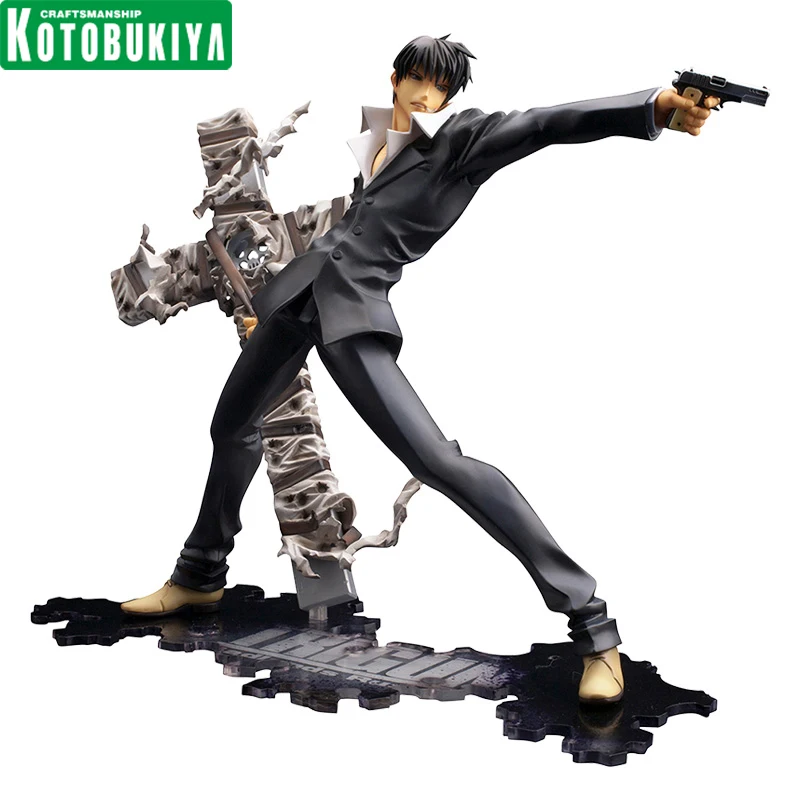 

In Stock Genuine Original KOTOBUKIYA ARTFX J Nicholas·D·Wolfwood TRIGUN Action Anime Figure Collectible Model Doll Ornament Gift