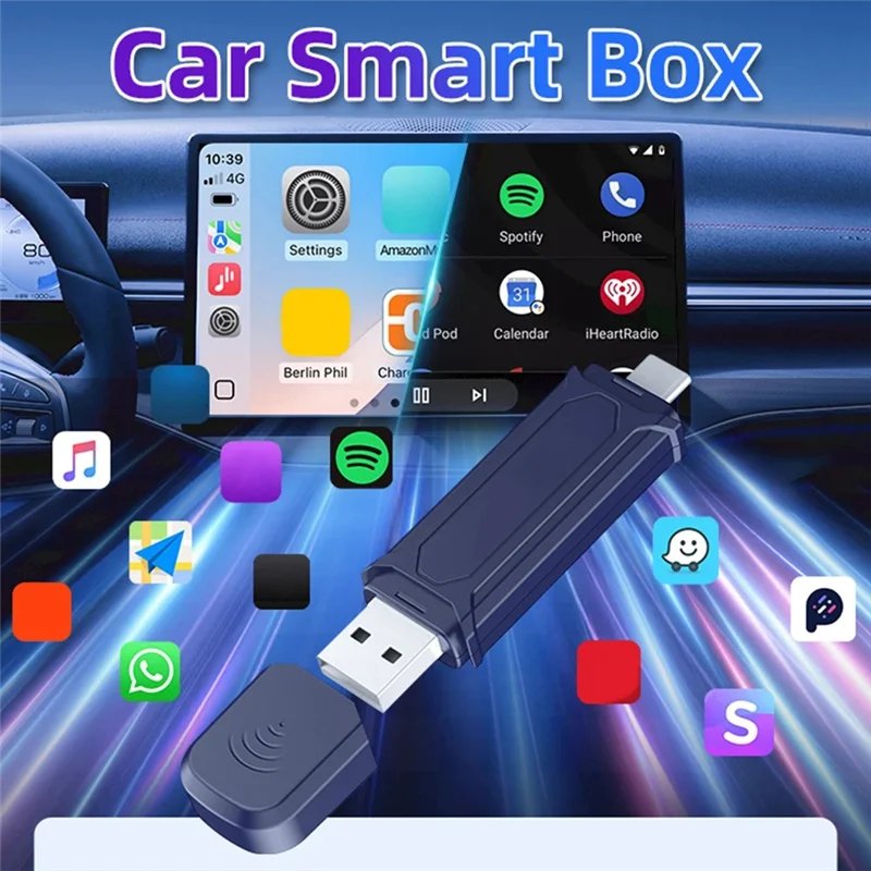

B04C-проводной и беспроводной Carplay Box, модуль соединения автомобильной машины для Android, USB-ключ, Wi-Fi, Bluetooth, автоматическое подключение