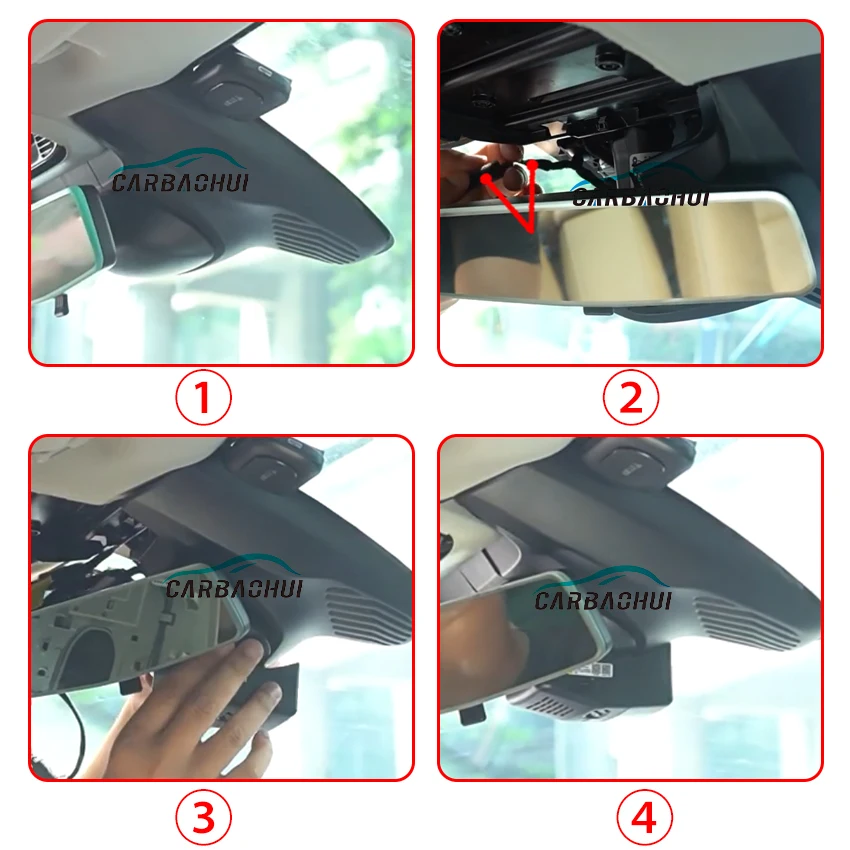 Car DVR 4k Dash Cam Original Factory Look Easy to Use Car Video Recorder For Volvo V40 2014-2019 Plug and play Dashcam