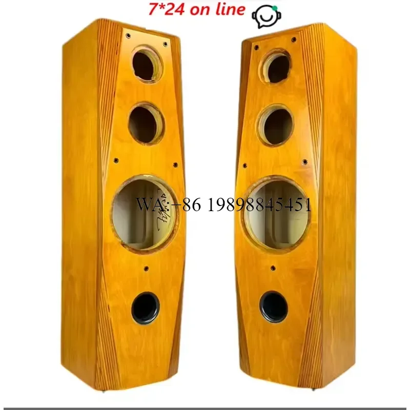 WMWMNU Custom-made 8 Inch 10 Inch 12 Inch Imported Solid Wood Birch Plywood Oblique Corner Three-way Speaker Empty Box