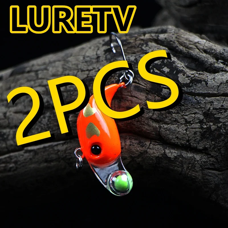 

8013 3,2 см 2,5 г 2 шт. LURETV микрообъектив погружной рок маленькая жирная приманка форель Makou поддельная приманка одинарный крючок