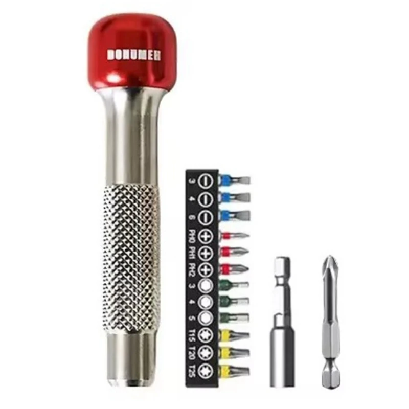 

2025 New DONUMEH Screwdriver Multifunctional Keychain Magnet Tool For Portable Bike Repair