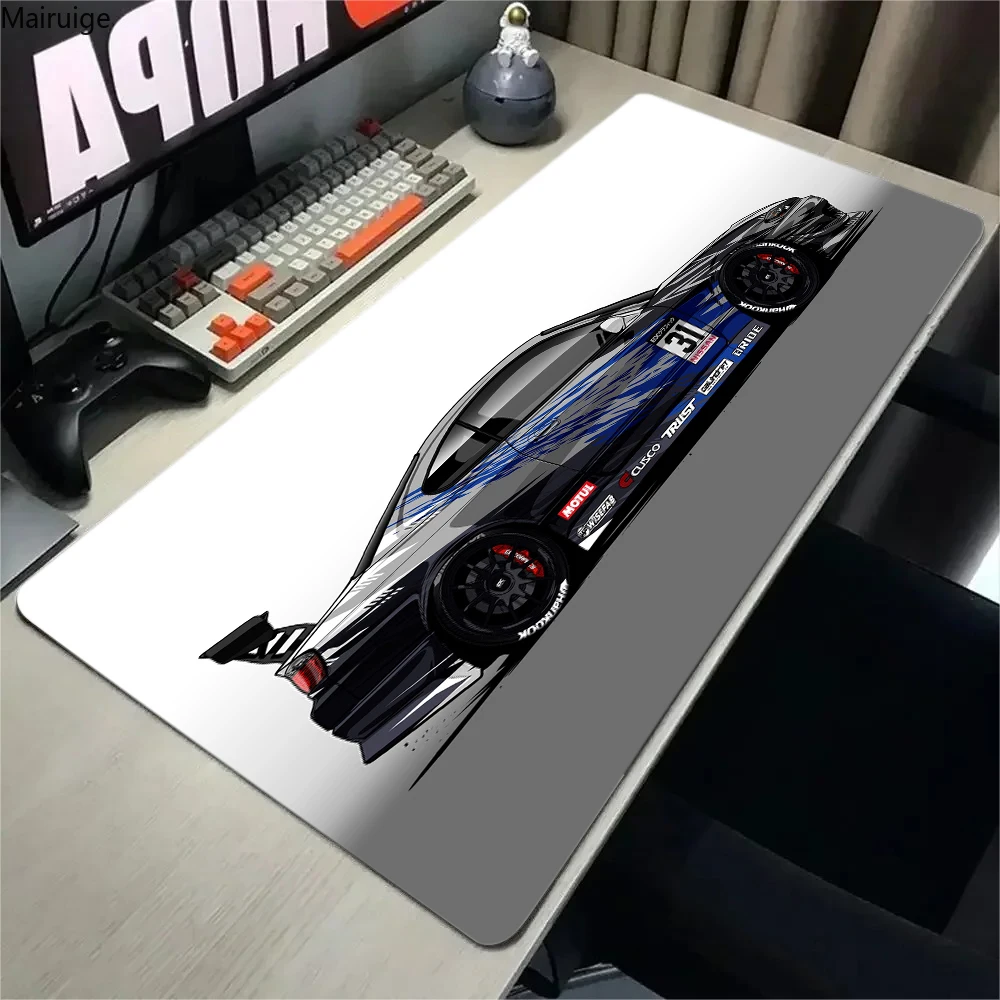 Racing Sports Car Mousepad Cartoon Lockedge XXL XL Large Gaming Mouse Pad Computer Gamer Keyboard Mouse Mat Desk For PC Desk Pad