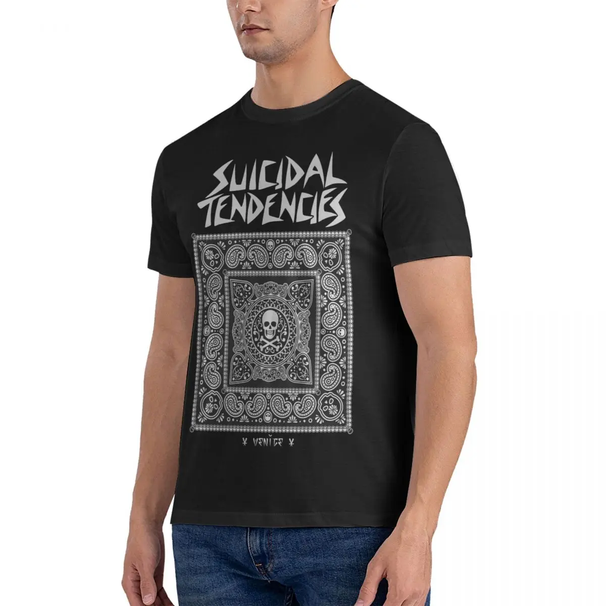 Men's T Shirt Suicidal Tendencies Creative Tee Shirt Short Sleeve O Neck T-Shirt 100% Cotton New Arrival Clothing