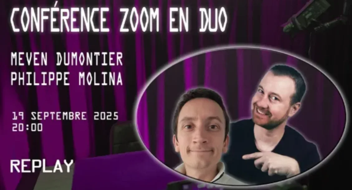 

Meven Dumontier & Philippe Molina - Conférence ZOOM - Magic tricks (Instant Download)