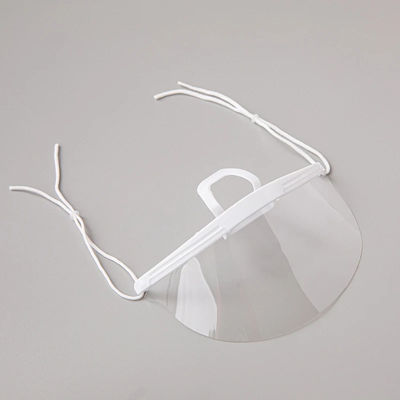 

New 20PCS Clear Plastic Catering Mask Hotel Beauty Chef Waiter Protective Mask Reusable Visible Splash Proof Mask