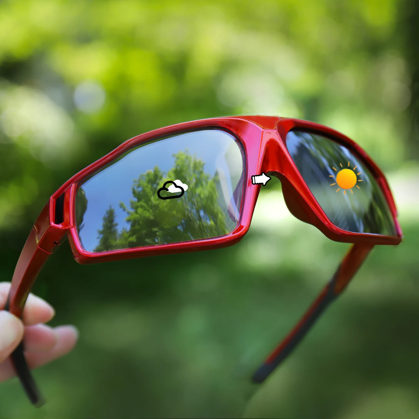 Mode Photochrome Sonnenbrille Männer Frauen Outdoor Sport Mtb Fahrrad Radfahren Angeln Brillen Platz Winddicht Klassische Brille – Detail 3
