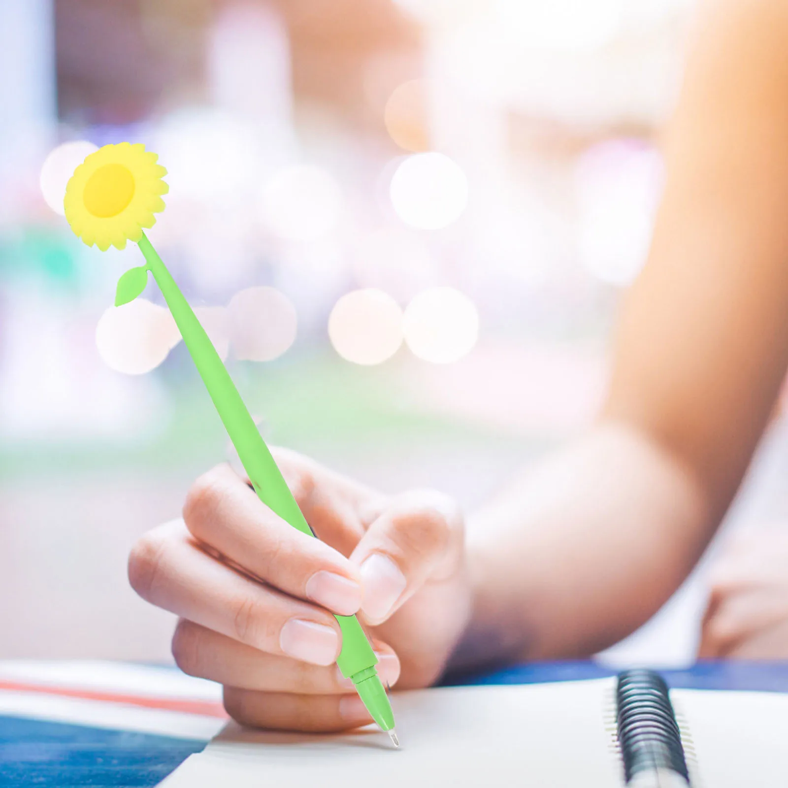 

6Pcs Students Stationery Sunflower Pens Silicone Neutral Pens Cute Writing Tools For School And Office