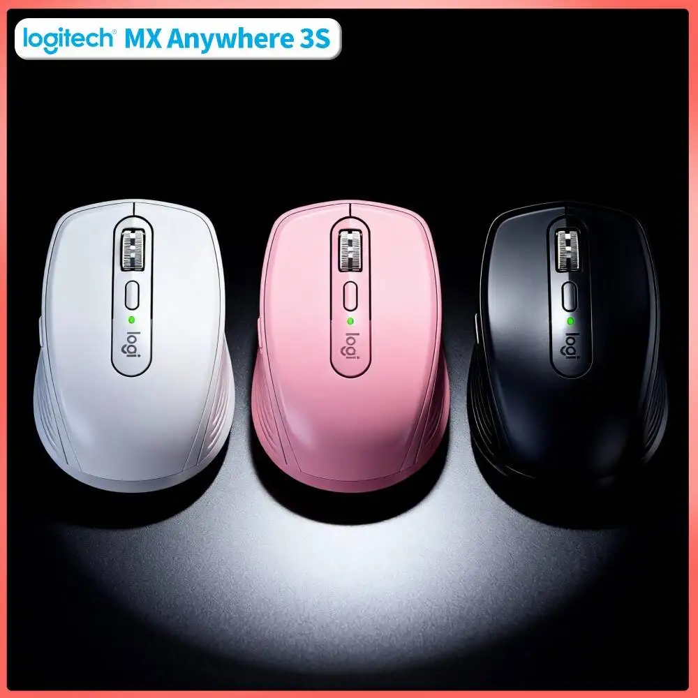 High-Precision MX Anywhere 3S Mouse - 8K DPI USB-C Quick Charge Silent Click Ideal for Bakery Ingredient Research Outdoor Desk