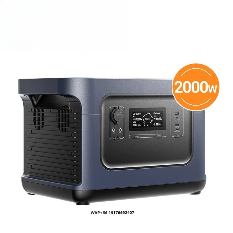 

PISEN 2000W Portable Station 2150wh Home Lifepo4 Generator 110v 220v Solar Panel Flashlight Outdoor Emergency 'Household MPPT