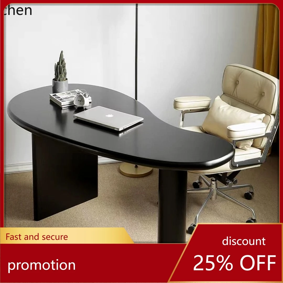 

HT modern desk curved computer desk single special-shaped desk
