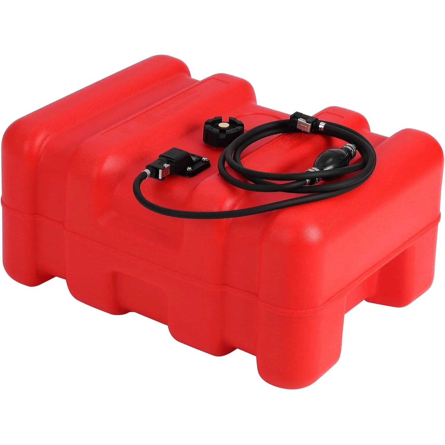 

Marine 14-Gallon Upgraded Portable Fuel Tank | Universal 6-11mm Adapter & Fuel Line | HDPE Leak-Resistant for Boats & Outboards