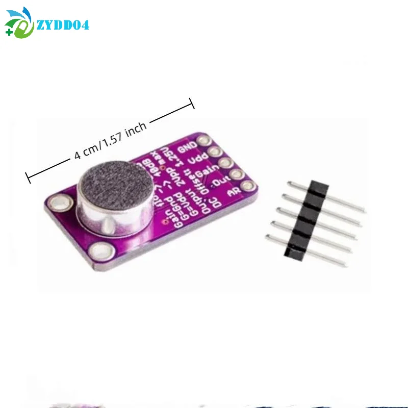 ●MAX4466 Microphone AGC Amplifier Board Sound Sensor Module Auto Gain Control Attack For GY-MAX4466 PCB Board Diy Kit