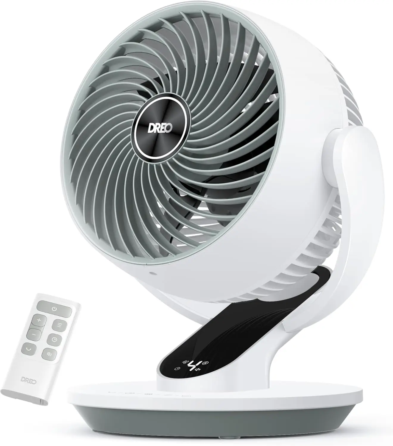 

13 Inch Quiet Table Fan with Remote, 75ft Airflow, 120° Tilt, 4 Speeds & 8H Timer for Bedroom Office