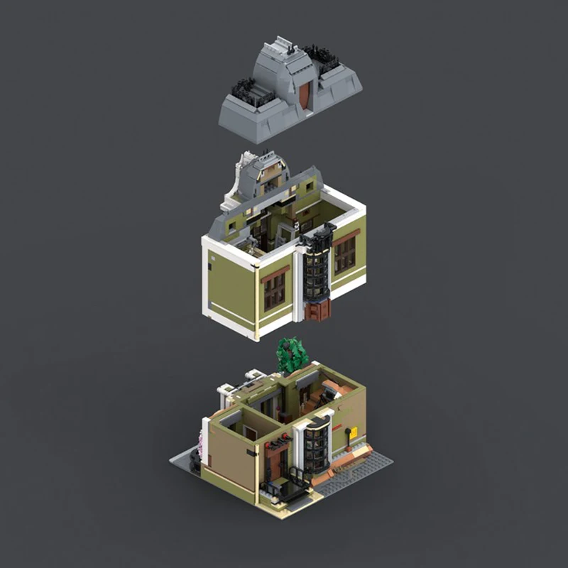 3748 PCS House Street Gideon's House MOC Customize Modular Building Block Model Educational Simple Brick DIY Toy Birthday Gift