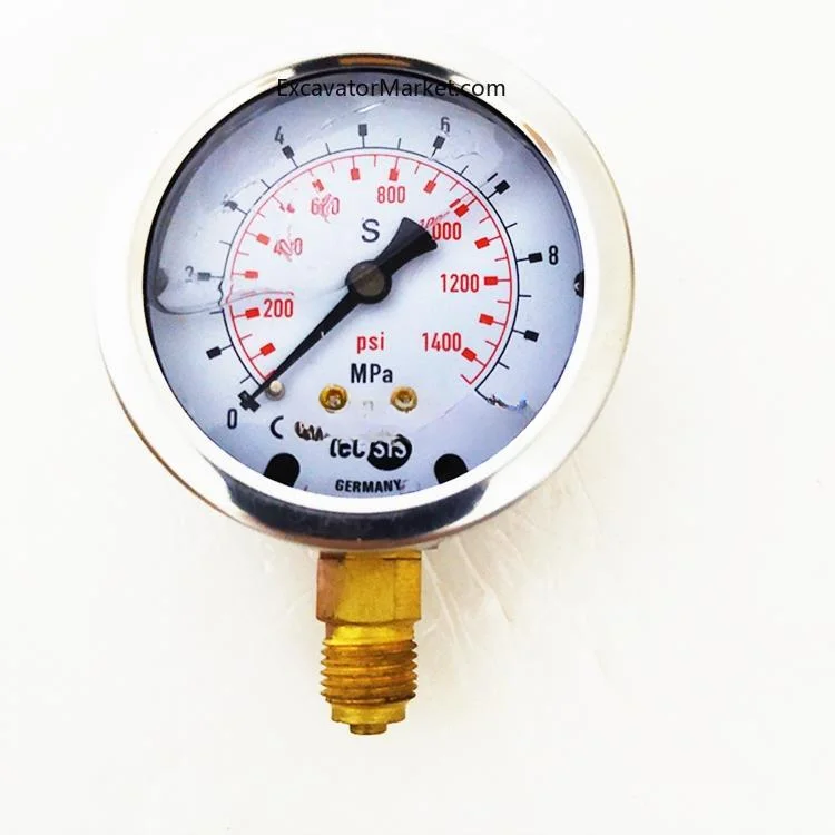 For DMASSE excavator pressure gauge hydraulic watch excavator seismic pressure gauge  Excavator Parts