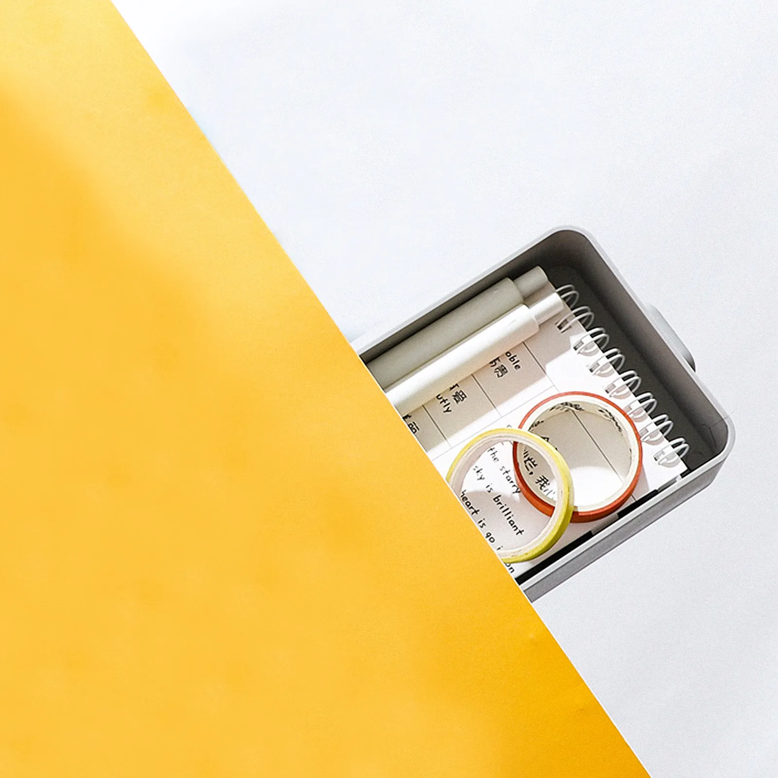 

2Pcs Desk Bottom Organizer Drawer Style Box for Home School Classroom Use Hidden Under Table Storage Container with Strong ABS