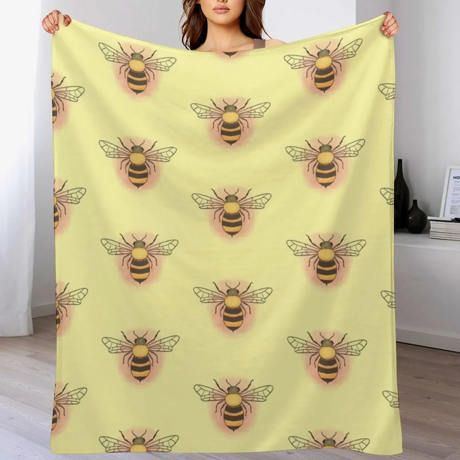 

New Honeybee Throw Blanket Bed Weighted funny gift Thins Blankets
