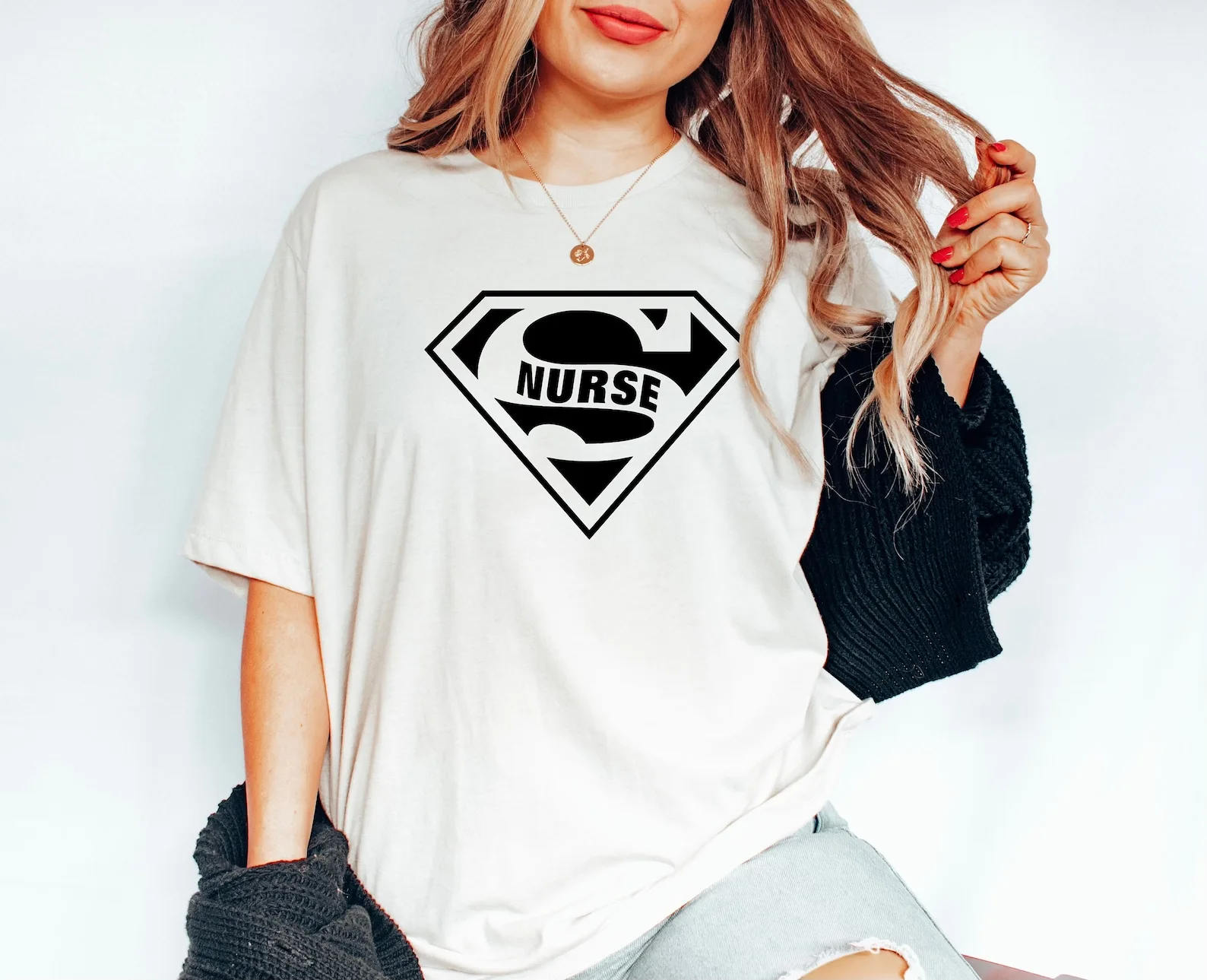 Super Nurse Shirt Superhero Funny Gift RN Shirts Week Nursing School Tee