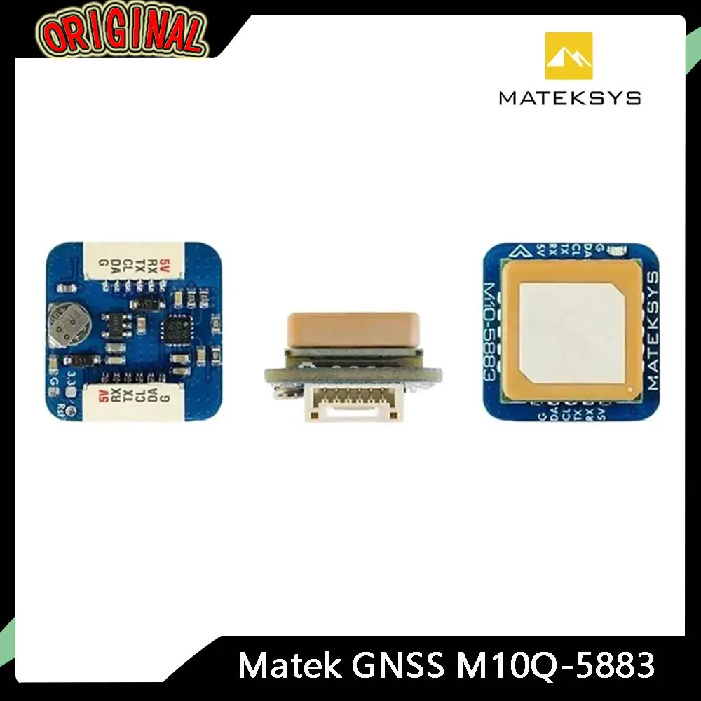 

MATEKSYS M10Q-5883 Модуль компаса GNSS с QMC5883L, цифровой датчик скорости воздуха | 4-9 В для гоночных дронов FPV
