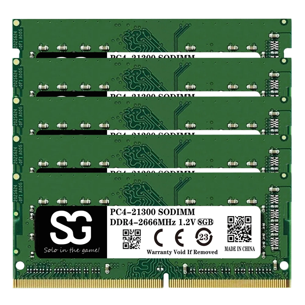 

Оперативная Память DDR4 SODIMM для ноутбука, 5 шт., оперативная память PC4 17000 19200 21300 25600 16 Гб 2133 2400 2666 МГц DDR4, оперативная память для ноутбука