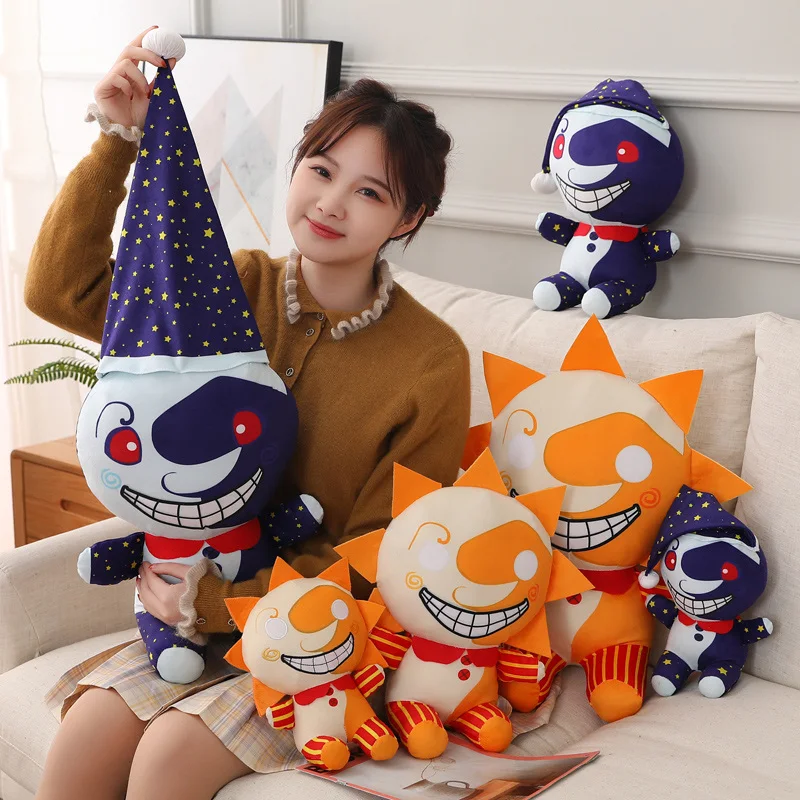 New Sundrop FNAF Sun Clown Plush Toys Stuffed High Quality New Type Gifts For Kids Home Decro 25/35/45cm