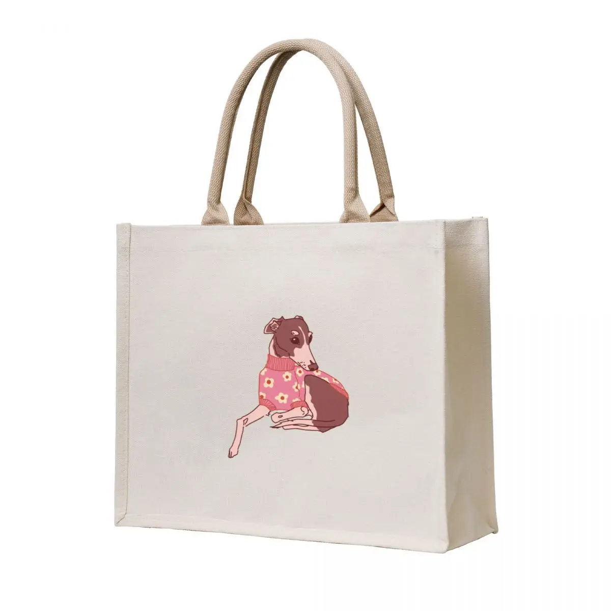 

Cozy Noodle Dog (Pink) Tote Bag Women's shopping bag large size bags tote bags aesthetic