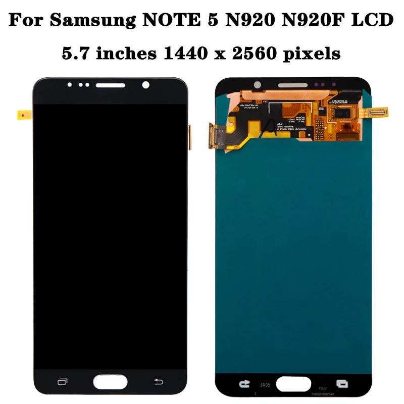 Burn Shadow LCD For Samsung  Note 5 LCD N920 N920F N920A N920C LCD Display Touch Screen Digitizer For Samsung Note5 LCD