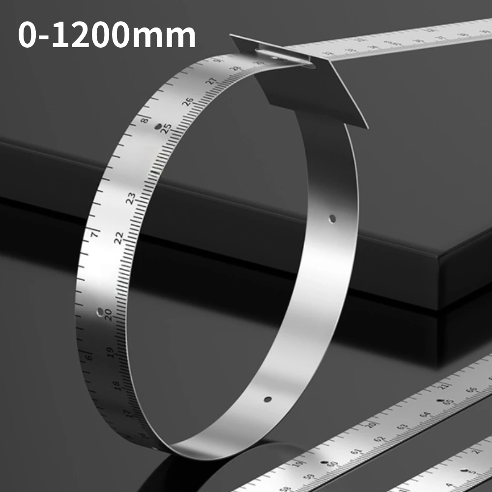 1.2M Measuring Tape 0.01mm High Accuracy Pi Tape Diameter Stainless Steel Tape Ruler With Dual Scale Household Measuring Tools
