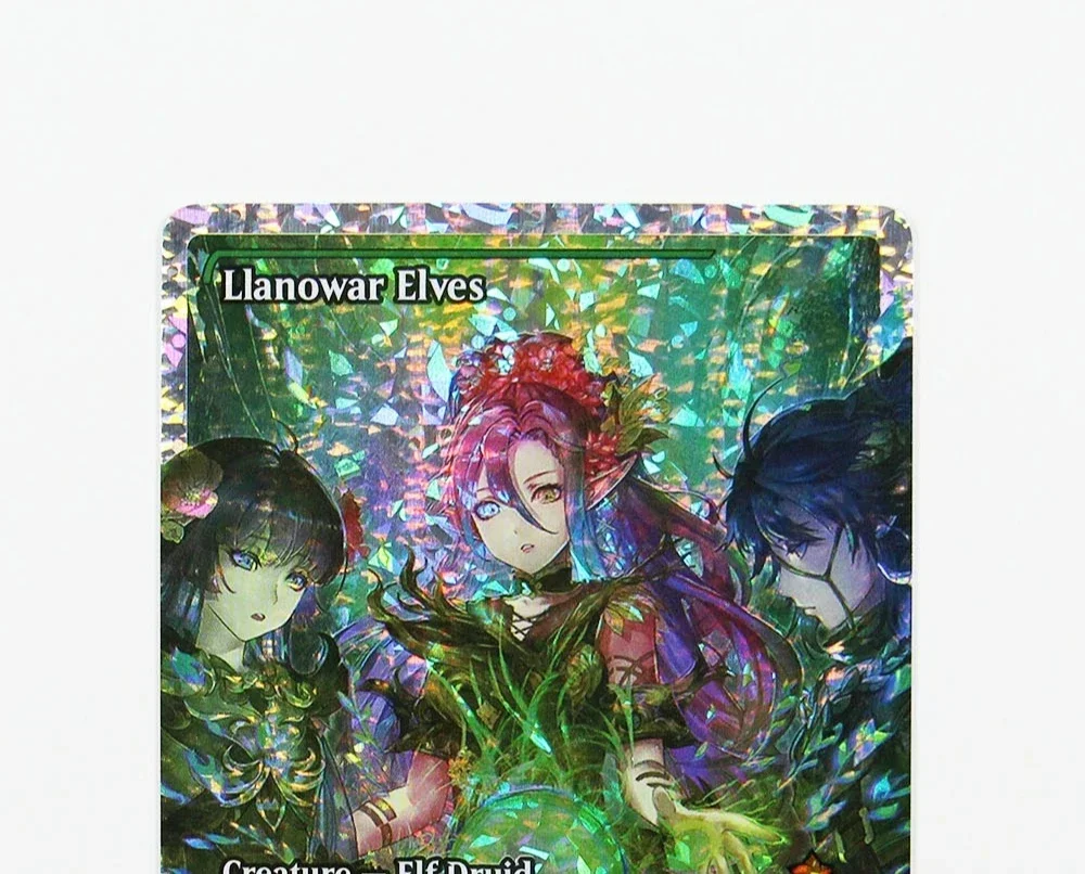 (FDN) رقائق الكسر (Llanowar Elves) TCG بطاقات الوكيل السحرية السوداء أعلى جودة لوحة تجميع الوكيل لعب أوراق التداول لعبة #5