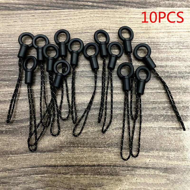 10pcs Lanyard Rope Head Small Rope Head Black Rope Buckle DIY Mobile Phone Shell Accessories Mobile Phone Lanyard Universal