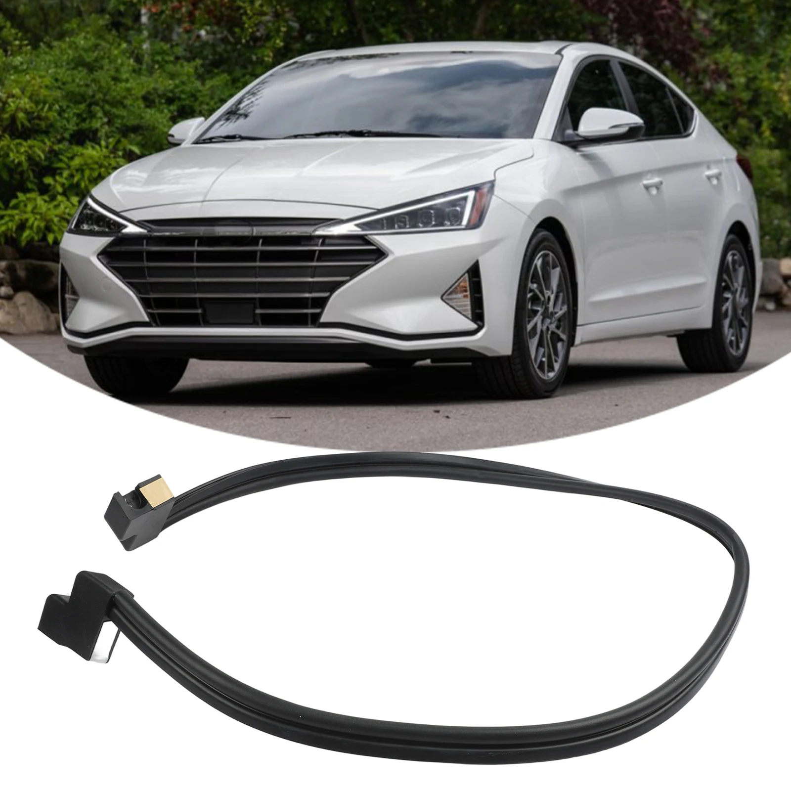 

For Hyundai Santa Fe TMC 2020-2023 Windshield Deflector For Windy Driving Tool-free Installation Reduces Turbulence Noise