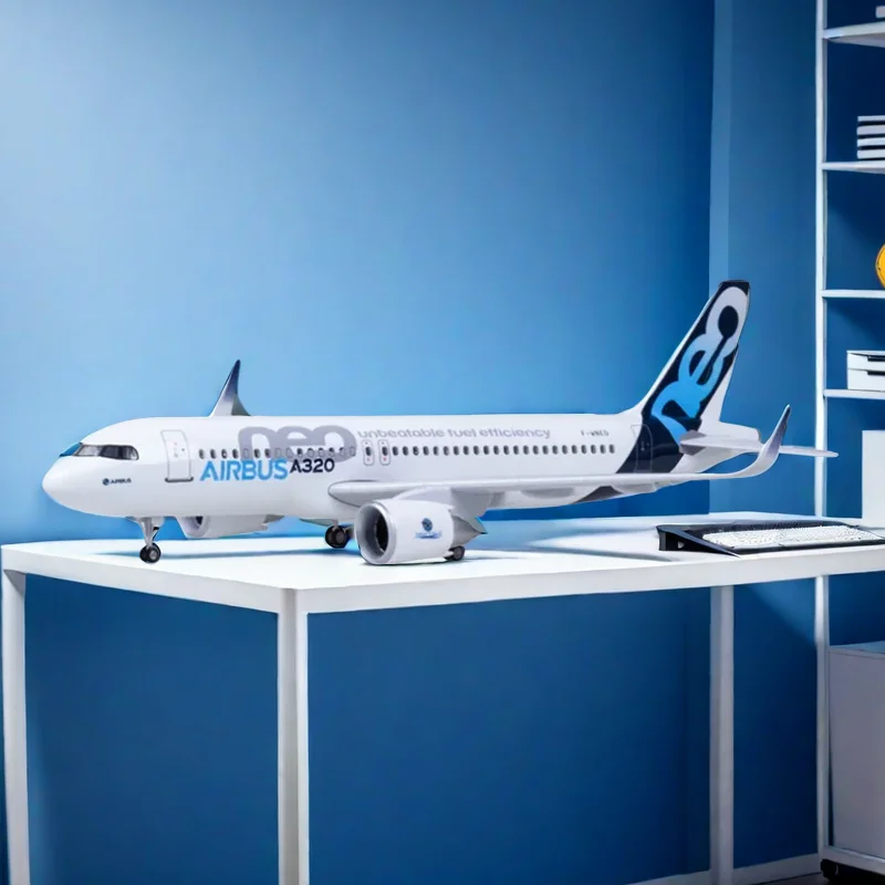 

47CM 1/80 Airplane 320NEO A320NEO A320neo Air Airlines Model Toy Light & Wheel Landing Gear Diecast Resin Plane Model