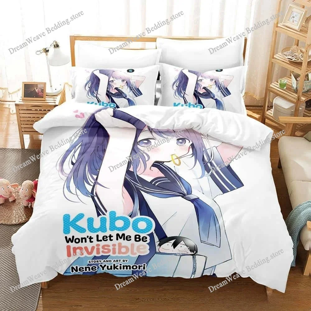 

New Anime Kubo Won't Let Me Be Invisible Bedding Set Single Twin Full Queen King Size Bed Set Adult Kid Bedroom Duvet Cover Sets