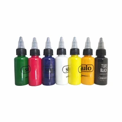 Inchiostro per tatuaggi 7 colori 1 oz (30 ml) Sopaulo Forniture per trucco autentiche ufficiali originali Pigmento professionale