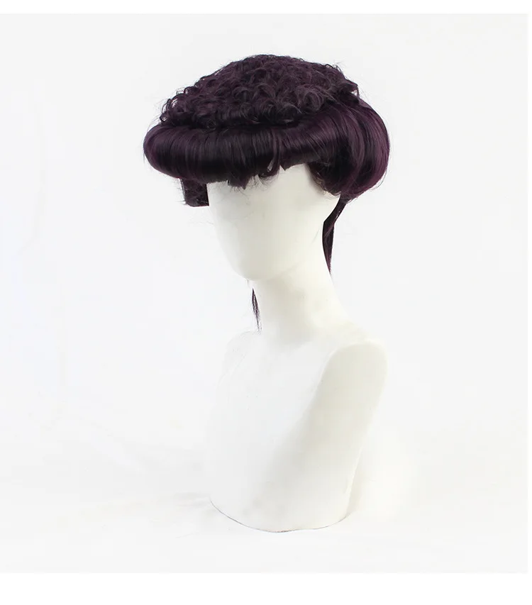 Хигашиката Джосуке Косплей Парик Невероятные приключения Джоджо Темно-фиолетовый стиль