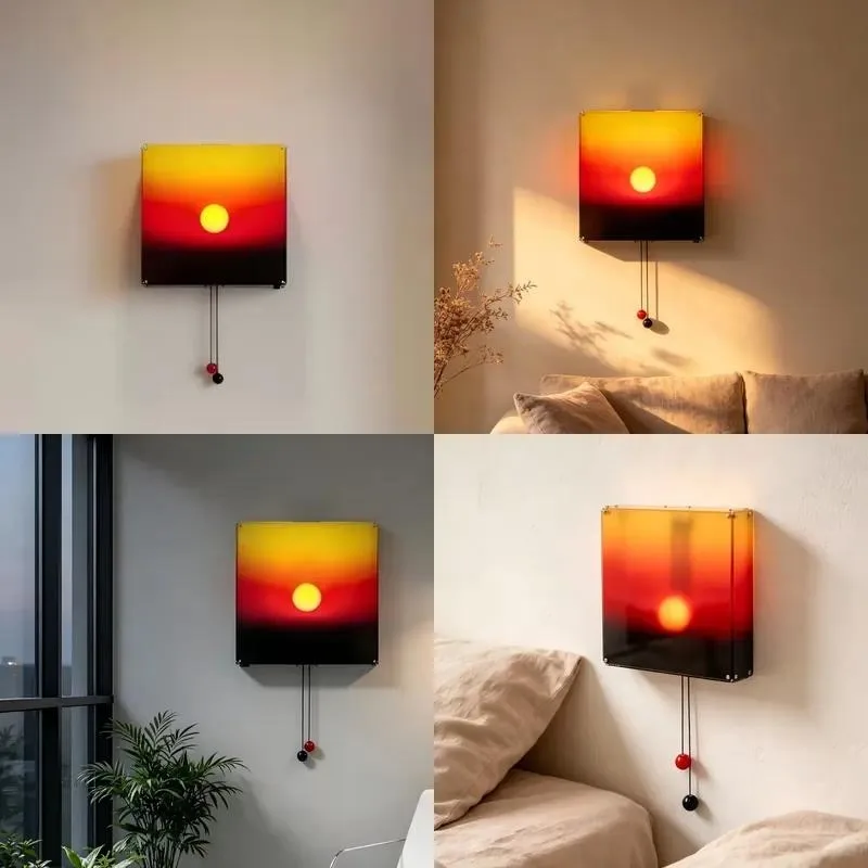 Charge without wiring, ambient light, entrance hall painting light, bedroom bedside wall light, sunset wall light