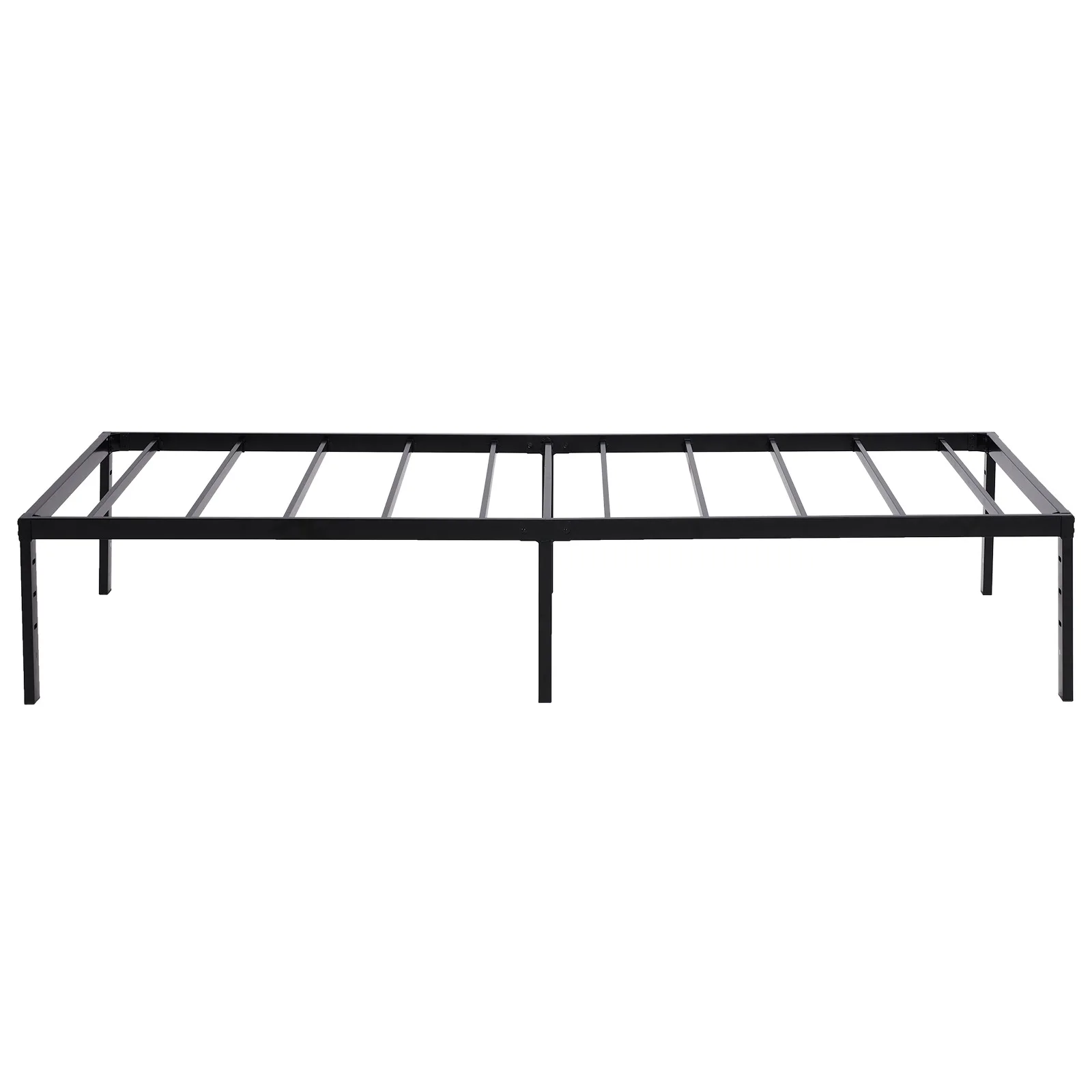 Cadre de lit double avec espace de rangement sous le lit, base de matelas, taille haute, États-Unis, 18 po