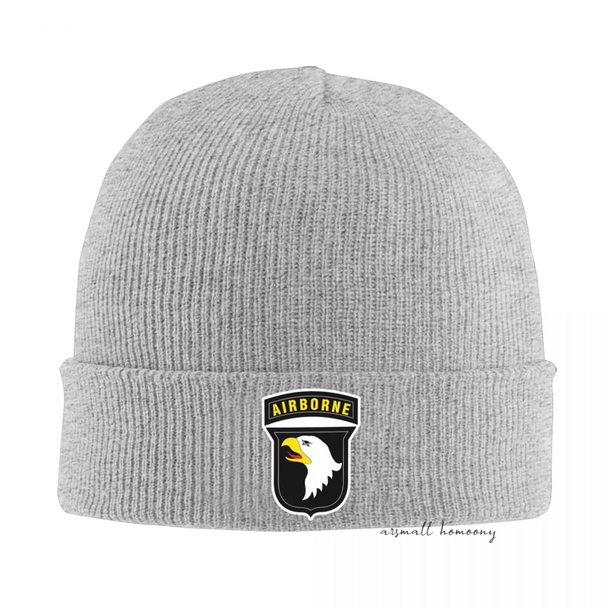 U.S. 101st Airborne Division High Quality Knitted Hat for Women and Men Casual Beanie Hat Cap Winter Soft Warm Caps Unisex