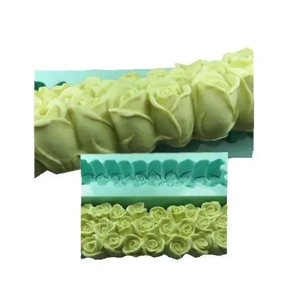 

Silicone Mold Rose Flowers Design Toast Cake Mold Home DIY Soap Molds Silica Gel Aroma Stone Molds