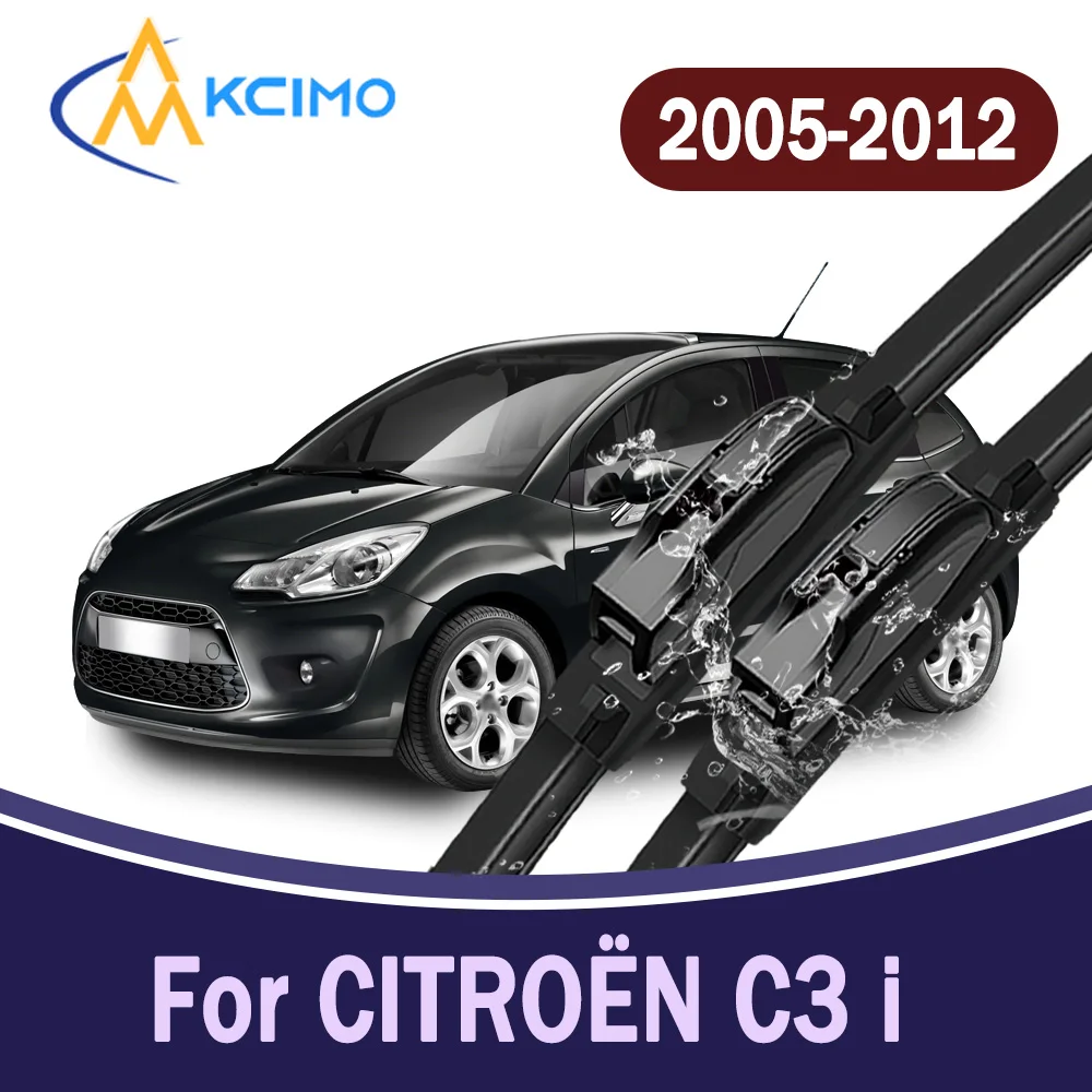 

All-Weather Front Windscreen Wiper Blades For CITROËN C3 i hatchback 2005-2012 Car Windshield Replacement Parts 2Pcs
