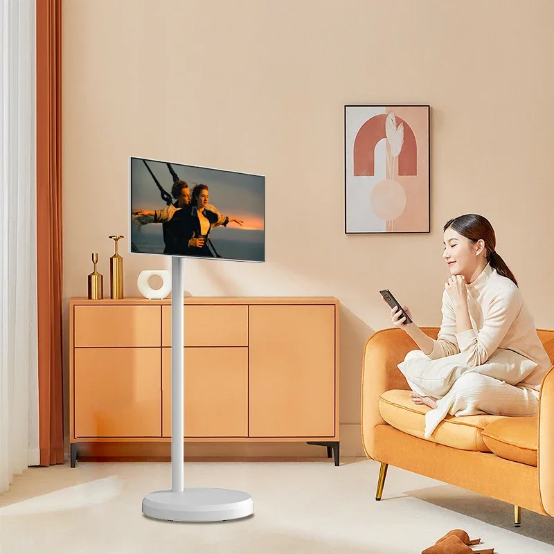 

Battery Powered Portable Digital Display Rotatable Touch Screen Mon Tor 21.5 Inch Smart Lcd Tv Android Smart Television