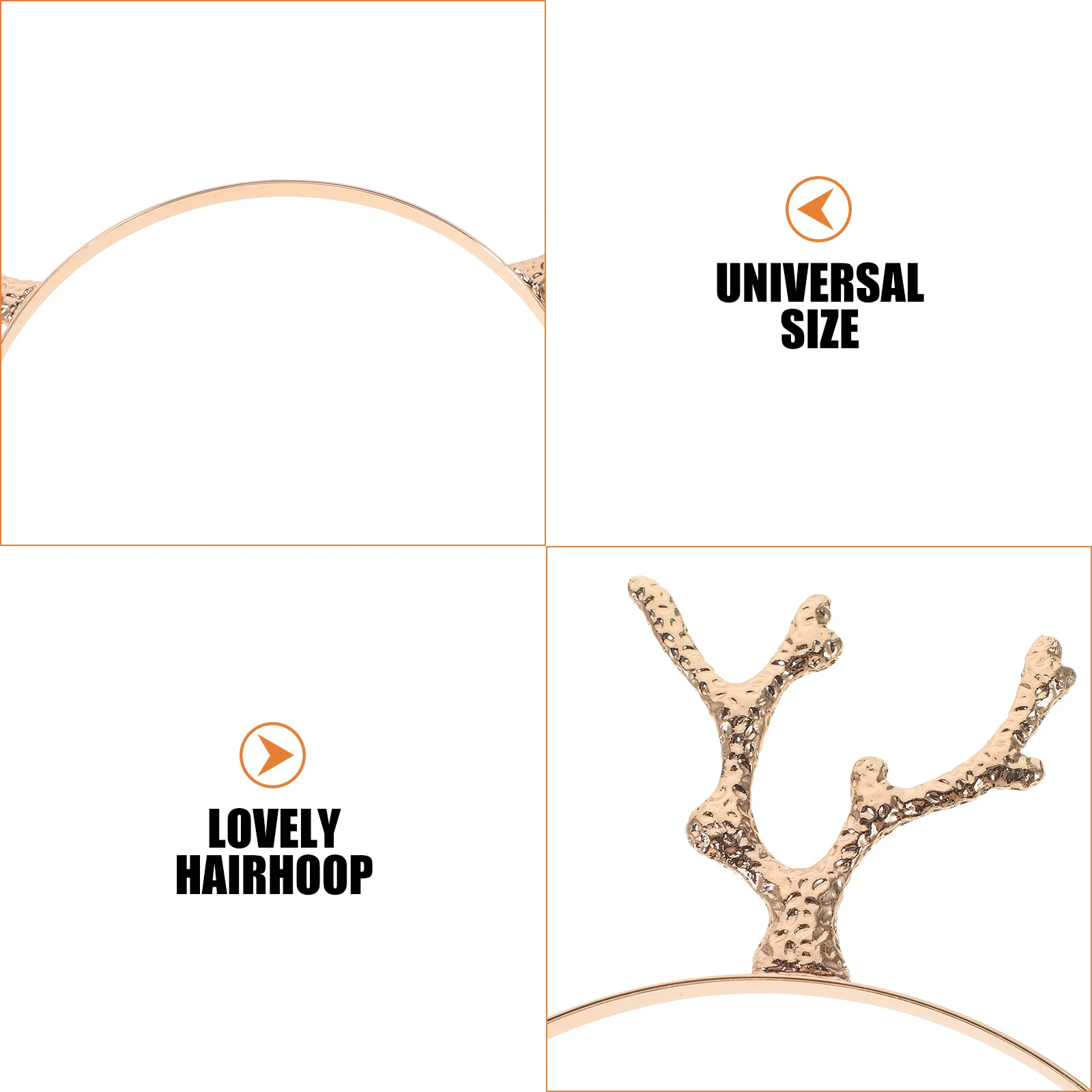 

2Pcs Christmas Hairhoop Comfortable Antler Headband for Party Daily Use Adorable Cartoon Cosplay Decoration