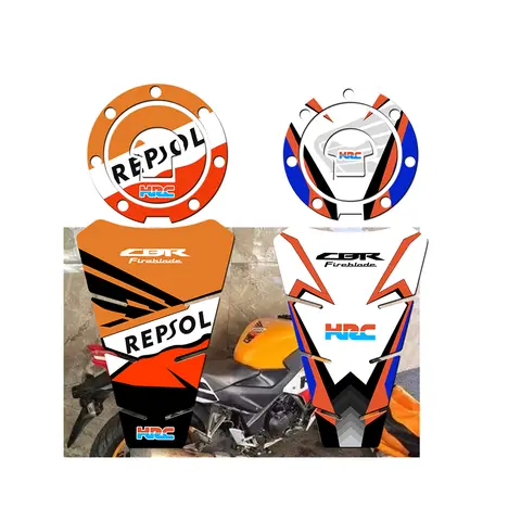 Universal Motorcycle WING LOGO Fuel Gas Tank Pad For Honda CBR VFR CBF HORNET FIREBLADE HRC Tank Cover Protector Decal Sticker
