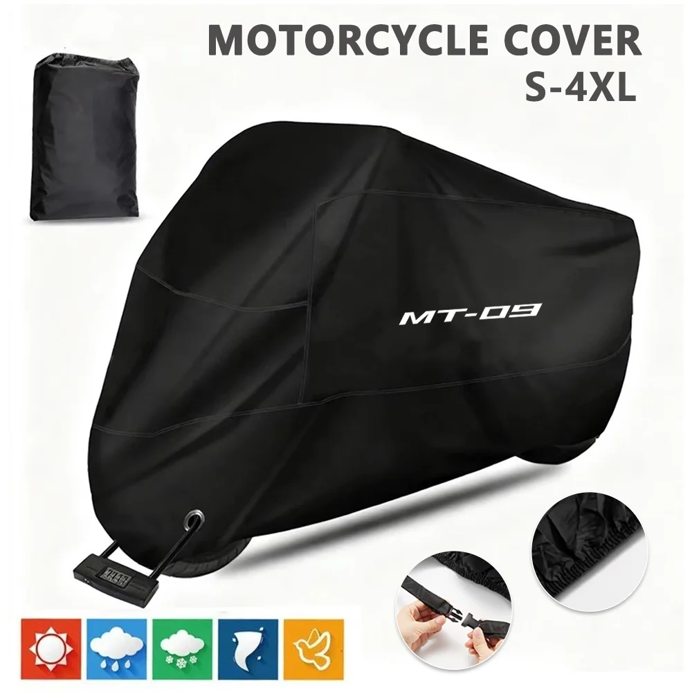 For Yamaha MT09 Protector Cover Weather And Lightning Protection Rain Waterproof Cover