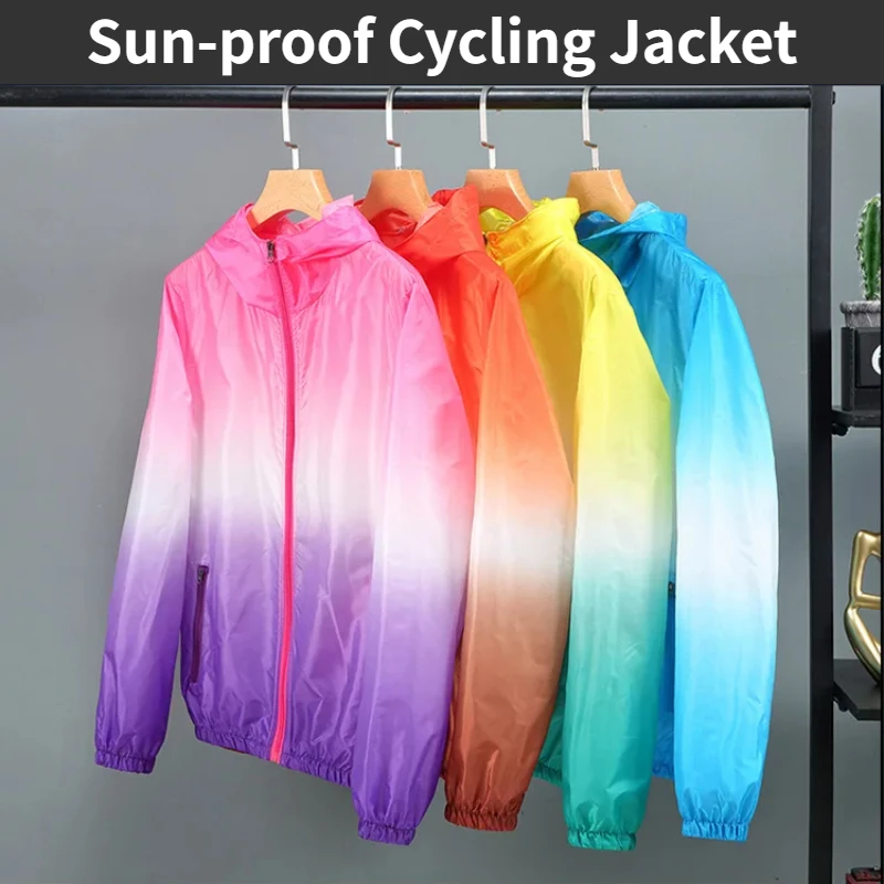 Unisex Summer Lightweight Sun Protection Jacket Anti-UV Quick Dry Sports Windbreaker Runing Cycling Jacket Sunscreen Windproof