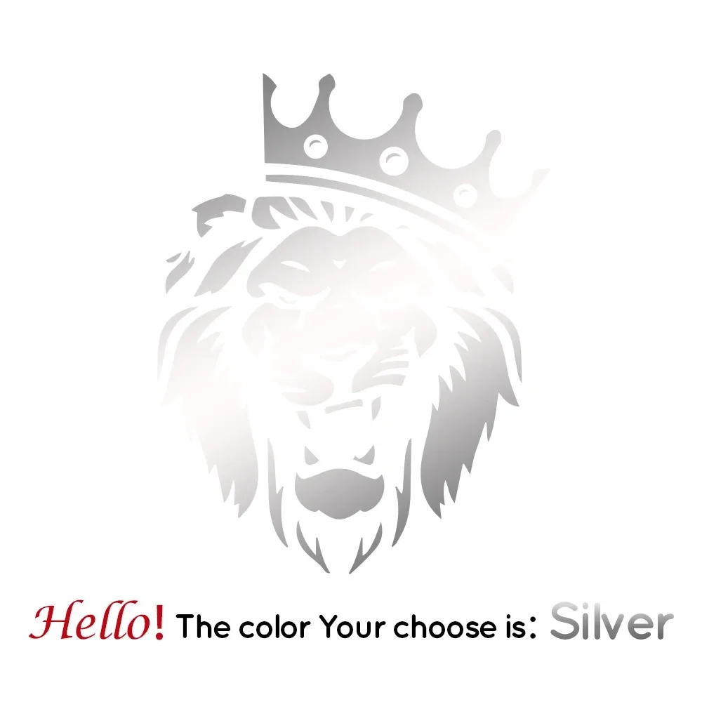 

Автомобильная наклейка Лев Автомобильная виниловая наклейка Художественный дизайн Узор автозапчасти Лобовое стекло ПВХ Водонепроницаемый солнцезащитный крем 15 см