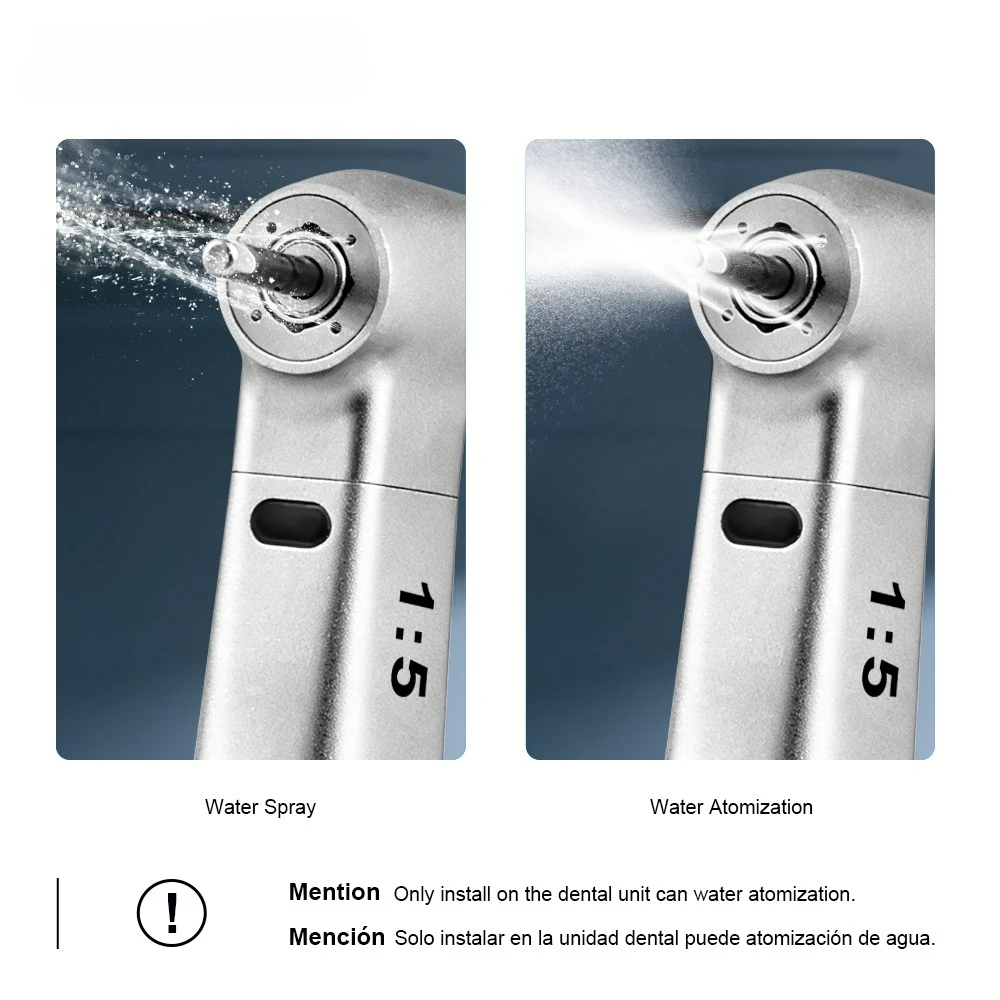 Dental LED Brushless Electric Micro Motor With Water Tank Internal Spray 2/4 Holes fit 1:1/1:5/16:1 Handpiece Dentistry Tools