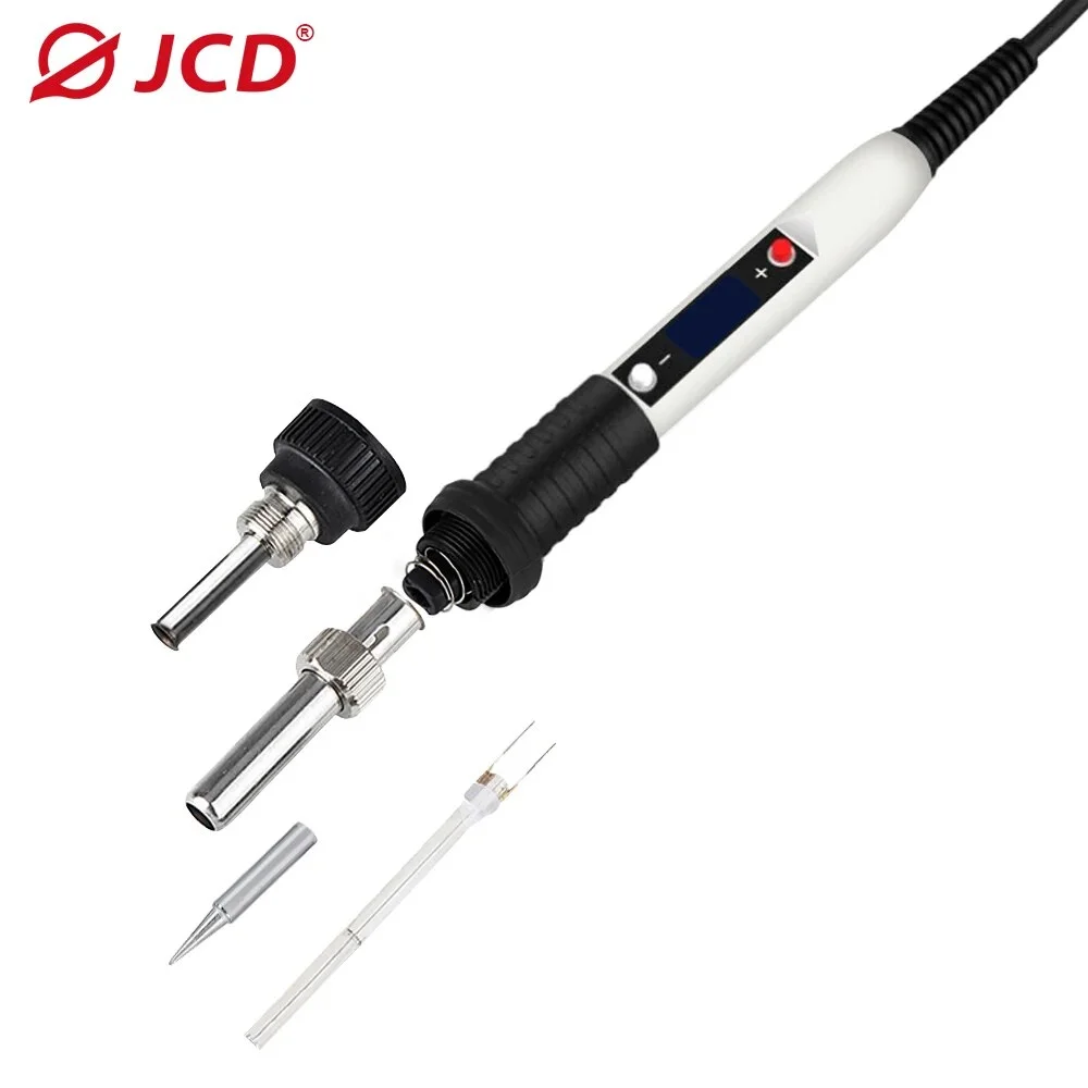 JCD 80W Soldering Iron Sponge Professional Tin Electric Bread Adjustable Temperature 110V 220V  Lead-free Welding  Repair Tools