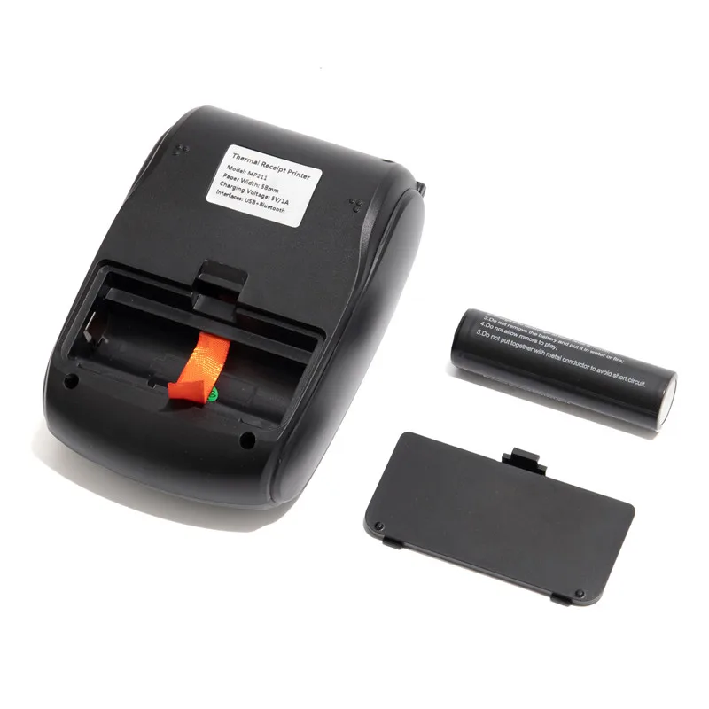 Handheld Mini 58mm Thermal Receipt Printer Inkless Retail Catering Takeout Home Photo Wireless Bluetooth Printer